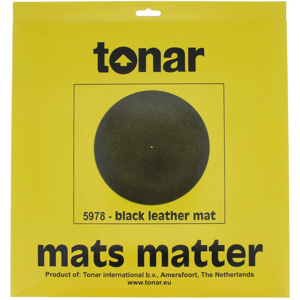Tonar Black Leather Turntable Mat - Image 2