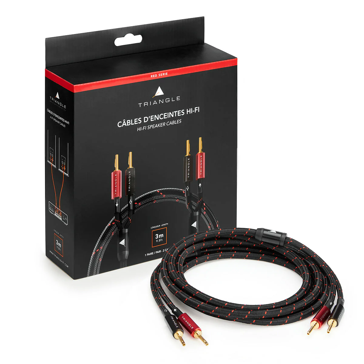 Triangle Red Mounted speaker Cable - Image 5